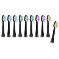 SimpliSonic Replacement Heads for SIMPLI102 Black Sonic Toothbrush (10-Pack)
