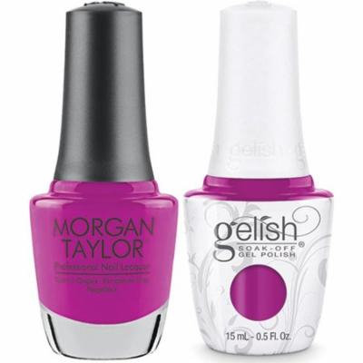HARMONY NAIL GELISH TAHITI HOTTIE #1110936 + MATCHING MORGAN TAYLOR POLISH