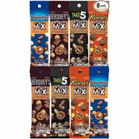 Bulk Bundle Variety of Take 5 - Almond Joy - Reese's - Hershey’s Snack Mix (8 Pack), 2 oz Tubes