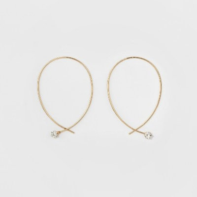 Women's Hoop Earring with Crystal - A New Day G
