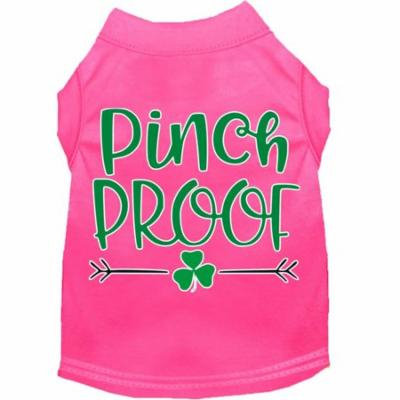 Pinch Proof Screen Print Dog Shirt Bright Pink XXXL (20)