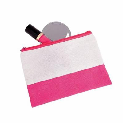 Pink & White Makeup Bag