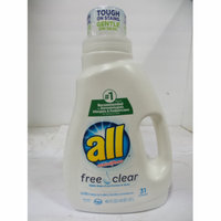 Purity All Liquid Laundry Detergent, Free Clear for Sensitive Skin, 46.5 oz-Pack of 2