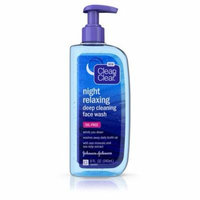 Clean & Clear 1117788 Face Wash Night Relaxing 8-3-8 Fluid Ounce