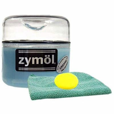 Zymol Creame Wax (8 oz.), Bundled Microfiber Cloth & Foam Pad (3 Items)
