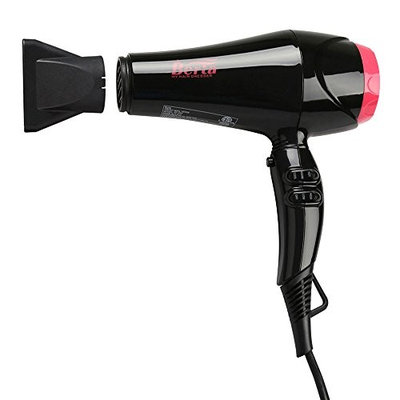 BERTA 1875W Negative Ions Hair Blow Dryer with 2 Speed and 3 Heat Setting Ceramic Hair Dryer, Black