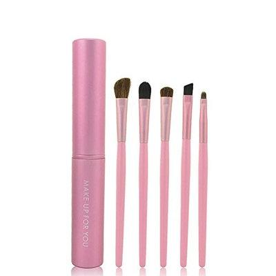 LIKESIDE 5Pcs Professional Makeup Eye Eyeshadow Brush Brushes Cosmetic Set+Round Tube
