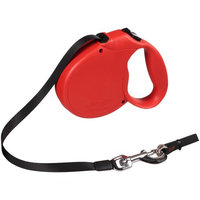 Flexi Retractable Dog Leash, 16 Ft. Tape Dog Walking Leash, Large for Dogs up to 110 Lbs. Red, Fast and Reliable 1-Hand Braking System with Permanent Braking Feature