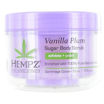 HEMPZ by Hempz HERBAL SUGAR BODY SCRUB-VANILLA PLUM 7.3 OZ for UNISEX ---(Package Of 4)