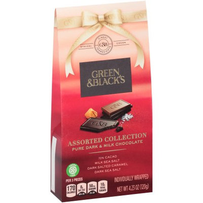 Green & Black's Assorted Collection Pure Dark & Milk Chocolate Variety Pack 4.23 oz. Box
