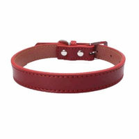 Iuhan Exquisite Adjustable Buckle Dog Puppy Pet Collars RD/M