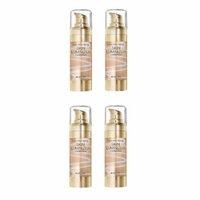 Max Factor Skin Luminizer Foundation, No. 30 Porcelain (4 Pack) + Yes to Tomatoes Moisturizing Single Use Mask