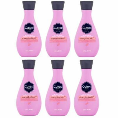 Cutex Strength Shield Nail Polish Remover 6.7 Oz (Pack of 6) + Yes to Tomatoes Moisturizing Single Use Mask