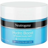 2 Pack - Neutrogena Hydro Boost Hydrating Whipped Body Balm with Hyaluronic Acid, Non-Greasy and Fast-Absorbing Balm for