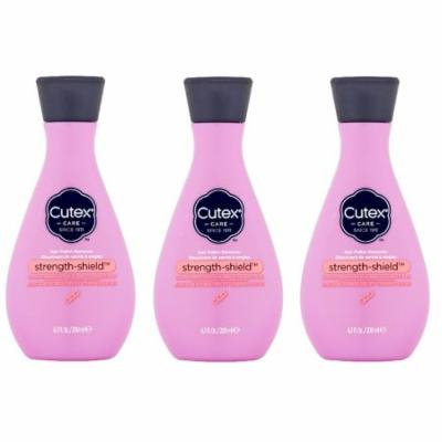 Cutex Strength Shield Nail Polish Remover 6.7 Oz (Pack of 3) + Yes to Coconuts Moisturizing Single Use Mask
