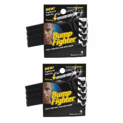 Bump Fighter Mens Disposable Razors - 4 ct. (Pack of 2) + Yes to Tomatoes Moisturizing Single Use Mask
