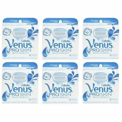 Gillette Venus Pro Skin Refill Razor Blade Cartridges, 24 Count (6 Packs of 4) + Yes to Coconuts Moisturizing Single Use Mask