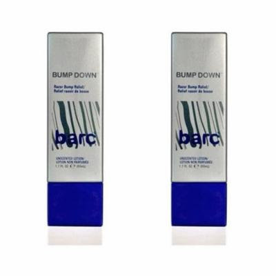 Barc Bump Down Razor Bump Relief, Alcohol-Free, Unscented Lotion, 1.7 Oz (Pack of 2) + Yes to Coconuts Moisturizing Single Use Mask