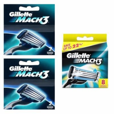 Gillette Mach3 Refill Razor Blade Cartridges, 14 Count (2ctX2+8ct) + Yes to Tomatoes Moisturizing Single Use Mask