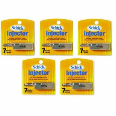 Schick Injector Blades - 7 Ct. (Pack of 5) + Yes to Coconuts Moisturizing Single Use Mask