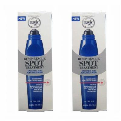Magic Shave Bump Rescue Spot Treatment, 0.33 oz (Pack of 2) + Yes to Tomatoes Moisturizing Single Use Mask