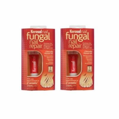 Kerasal Nail Fungal Nail Repair, 3 Month Supply 10ml (0.33 Oz) (Pack of 2) + Yes to Tomatoes Moisturizing Single Use Mask