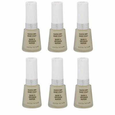Revlon Quick Dry Base Coat, 0.5 Ounce (6 Pack) + Yes to Tomatoes Moisturizing Single Use Mask