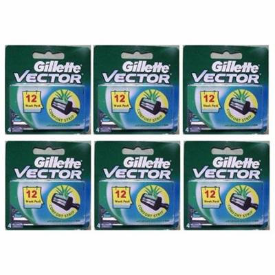 Vector Plus Refill Razor Blades 4 ct. (Pack of 6) + Yes to Tomatoes Moisturizing Single Use Mask