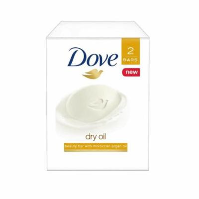 Dove Beauty Bar Dry Oil 4 oz, 2 Bar (Pack of 4)