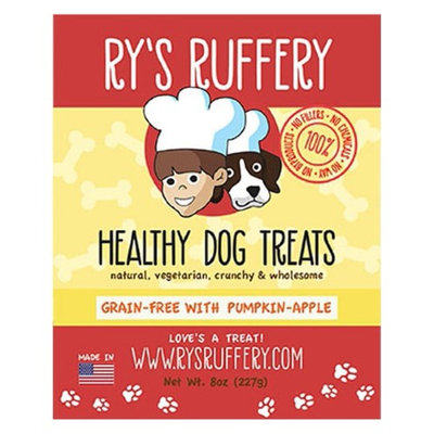 Rys Ruffery Ry's Ruffery Pumpkin Apple Healthy Dog Treats 8 oz Bags
