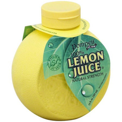 Pompeii 100% Lemon Juice, 13 oz, (Pack of 12)