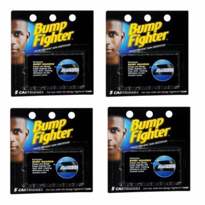 Bump Fighter Refill Cartridge Blades for Men - 5 ea. (Pack of 4) + Yes to Tomatoes Moisturizing Single Use Mask