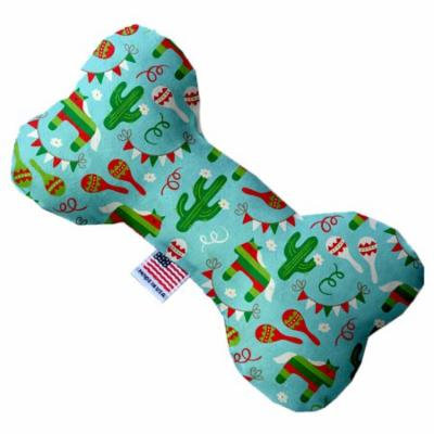 Turquoise Fiesta 10 inch Bone Dog Toy