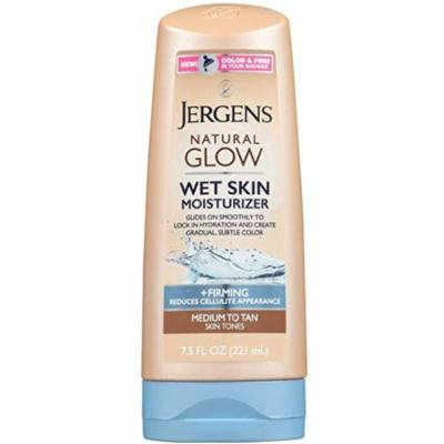 3 Pack - Jergens Natural Glow Wet Skin Moisturizer, Medium Skin Tan 7.5 oz