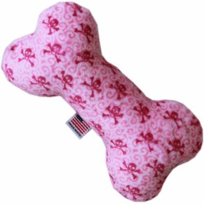 Skulls 6 Inch Bone Dog Toy Light Pink