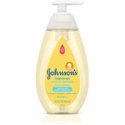 6 Pack - JOHNSON'S Head To Toe Gentle Tear Free Baby wash & Shampoo for baby Sensitive skin 10.2 oz