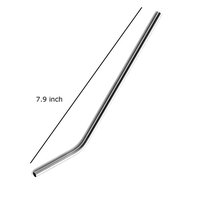 X-Chef Reusable Stainless Steel Drinking Straws Set of 4, Metal Drinking Straws 20oz Yeti Rtic Ozark Trail Tumbler, with Free Cleaning Brush Included