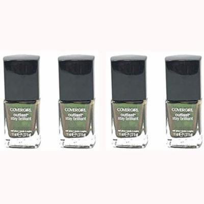 Lot of 4 CoverGirl Outlast Stay Brilliant Nail Gloss Emerald Blaze #50 - 0.37 fl oz bottle 04618122