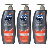 Dial Replenishing 7 Day Body & Face Lotion For Men - 21 Oz (Pack Of 3)