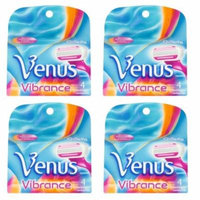 Gillette Venus Vibrance Refill Blade Cartridges, 4 Count (Pack of 4) + Yes to Tomatoes Moisturizing Single Use Mask