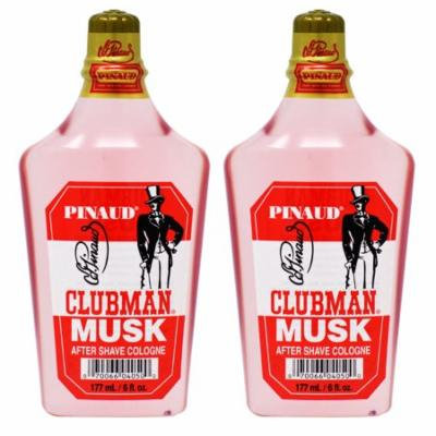 Clubman Musk After Shave Cologne 6oz (Pack of 2)