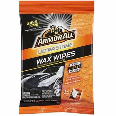 Armor All Ultra Shine Wax Wipes, 12 Count (Pack of 3)