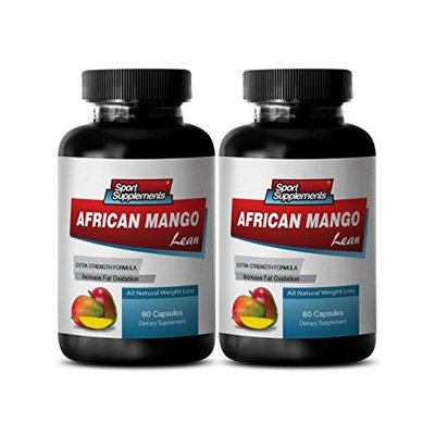 Reduce food cravings - AFRICAN MANGO EXTRACT with Green Tea, Resveratrol, Kelp, Grapefruit 1200 Mg - Pure african mango - 2 Bottles 120 capsules