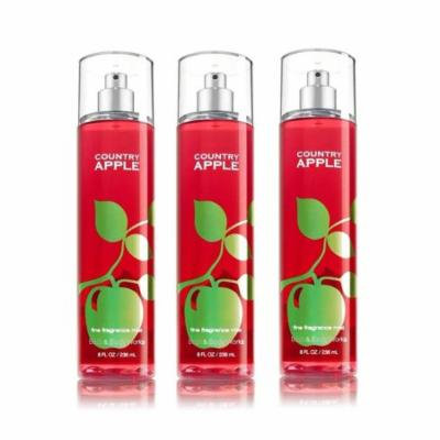 Bath & Body Works Country Apple Fine Fragrance Mist - Pack of 3