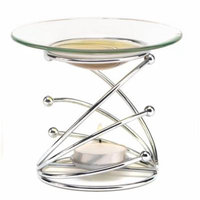 Fragrance Oil Warmer, Aromatherapy Oil Warmer, Modern Elegant Swirl Oil Warmer