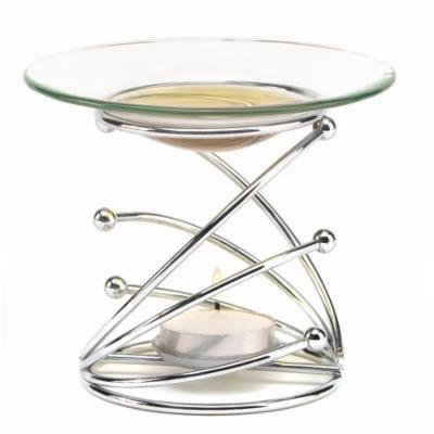 Fragrance Oil Warmer, Aromatherapy Oil Warmer, Modern Elegant Swirl Oil Warmer