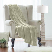 Twin Fleece Super Soft Warm Fuzzy Plush Couch Blanket, Extra Soft Brush Fabric, Lightweight Super Warm Bed Blanket (66-Inch-By-90-Inch) Sage Green, By Clara Clark