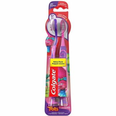 4 Pack - Colgate Kids Toothbrushes Trolls 2 ea