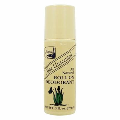 All Natural Roll-On Deodorant Aloe Unscented Unscented - 3 fl. oz. by Alvera (pack of 12)