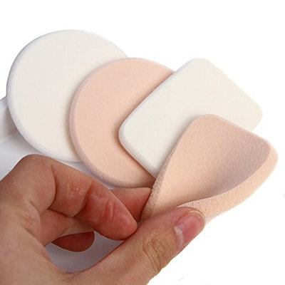 4PCS Wet and Dry Use Beauty Makeup Cosmetic Blender Sponge Foam Applicator Puffs for Cream Concealer Liquid Foundation Blush Powder